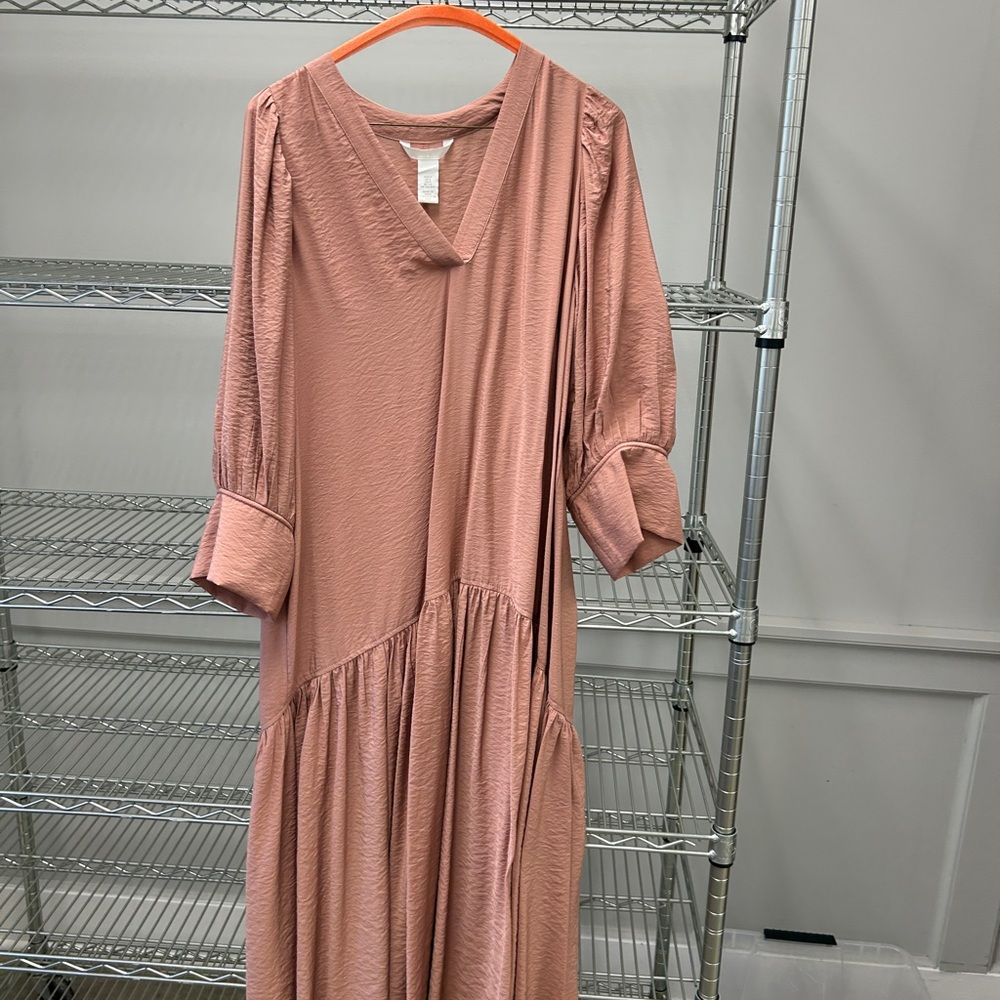 H&M Pink Long Sleeve Dress